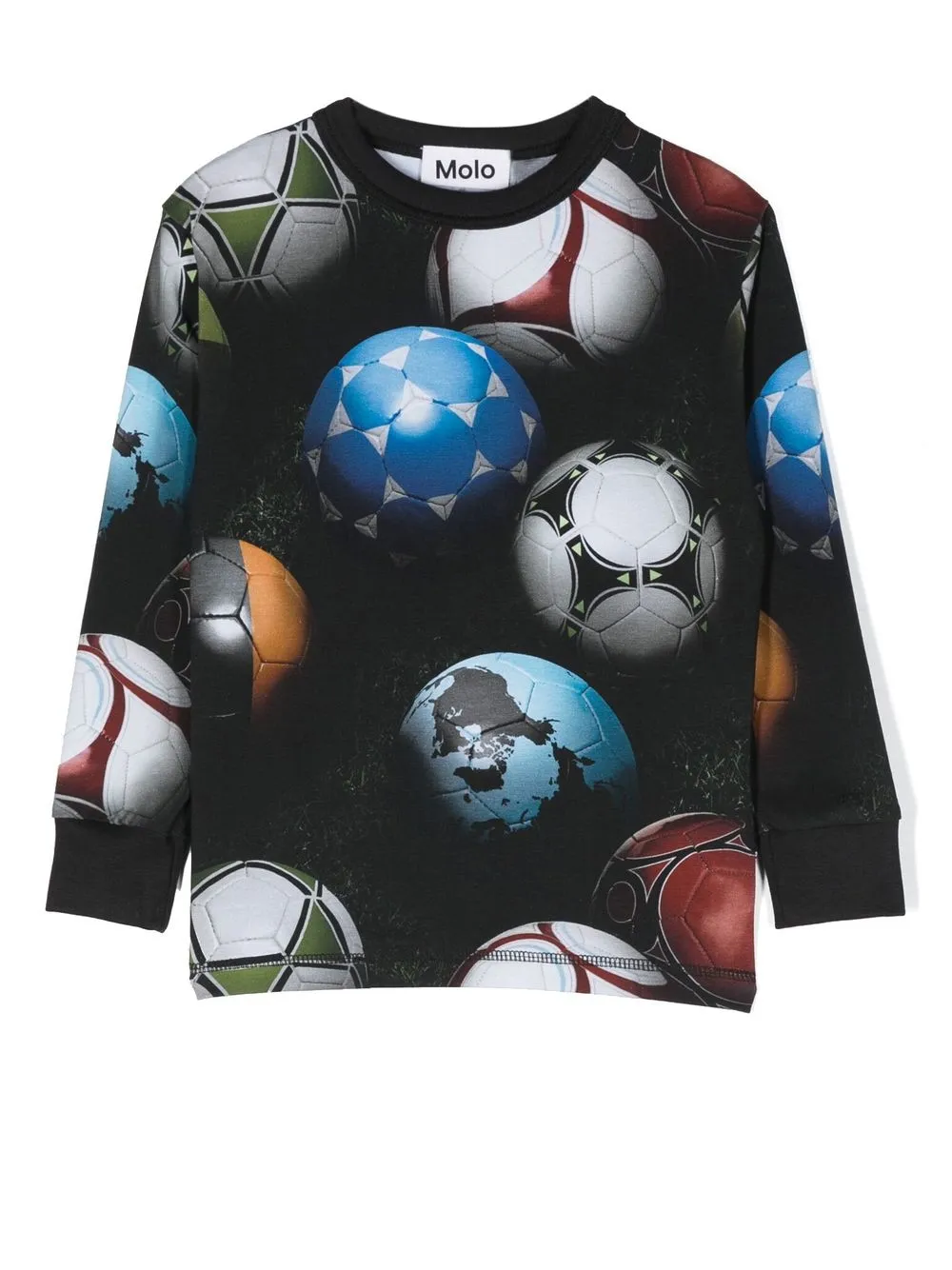 

Molo playera manga larga con estampado gráfico - Negro