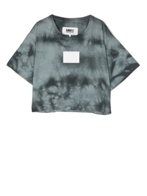 MM6 Maison Margiela Kids logo-patch short-sleeve T-shirt