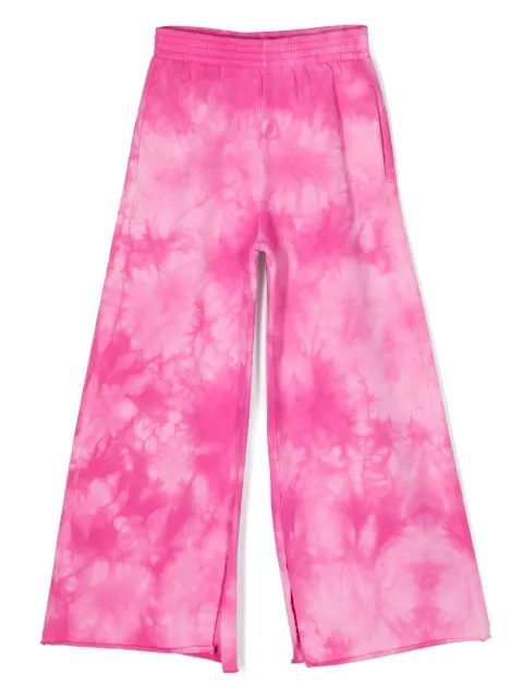 MM6 Maison Margiela Kids tie-dye wide-leg trousers