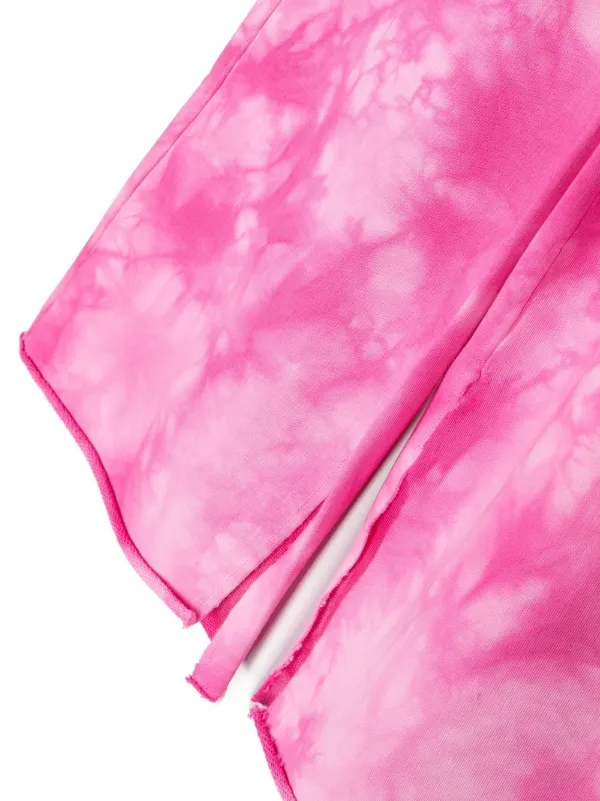 MM6 Maison Margiela Kids tie-dye wide-leg Trousers | Pink | FARFETCH