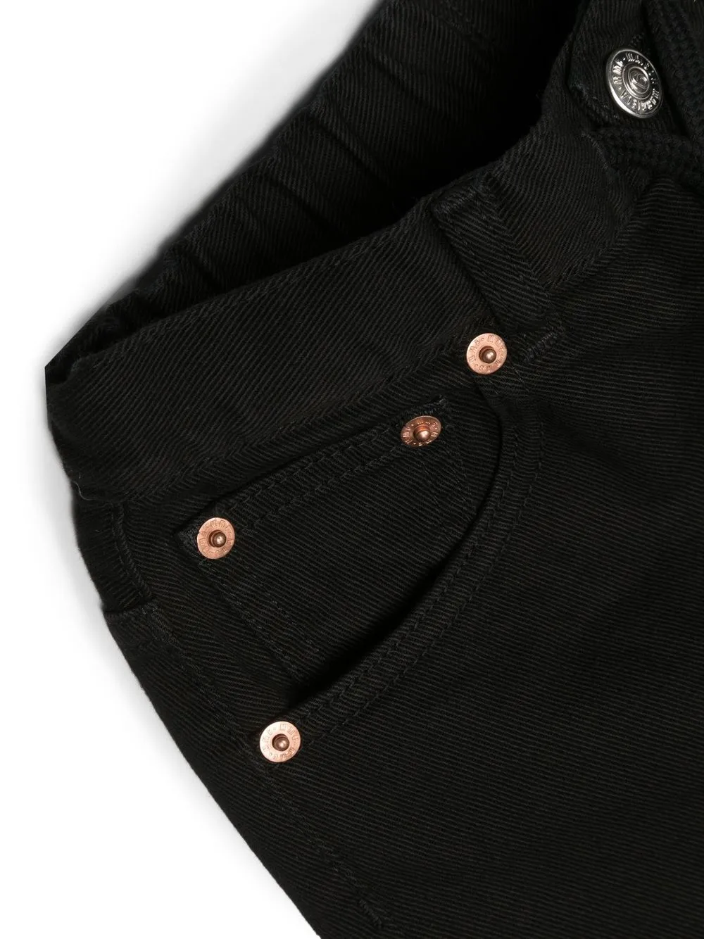 Mm6 Maison Margiela Drawstring-waist Straight-leg Shorts In 黑色
