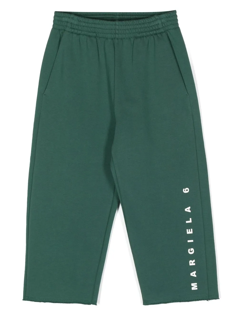 

MM6 Maison Margiela Kids logo-print cotton trousers - Green