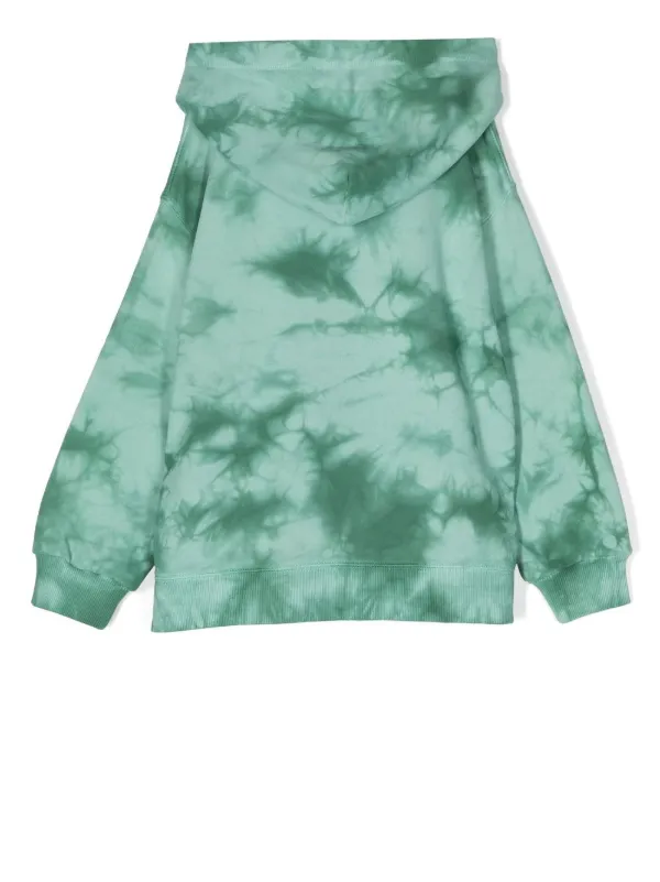 Light green tie online dye hoodie