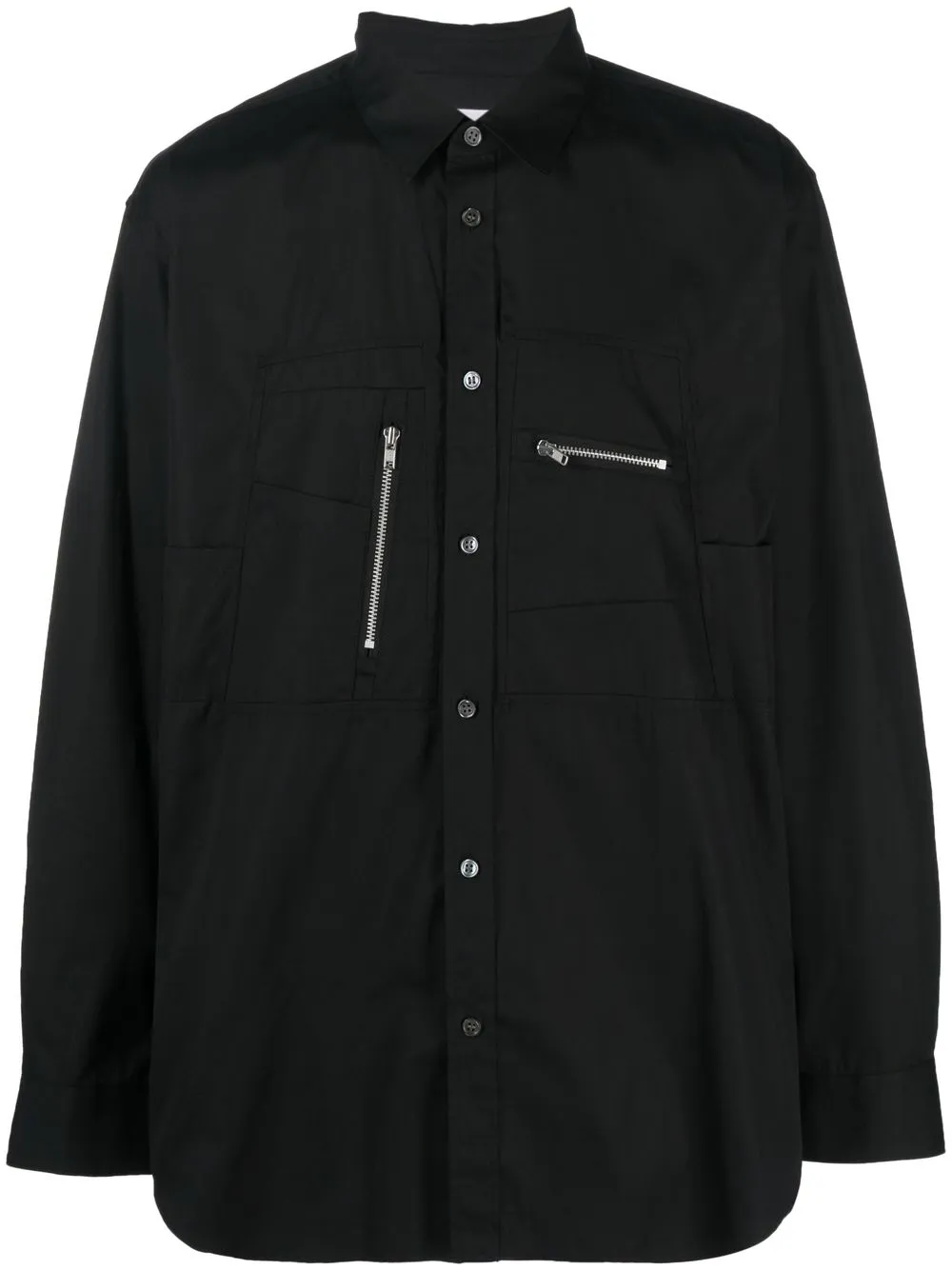 

Comme Des Garçons Shirt playera con bolsillo y cierre - Negro