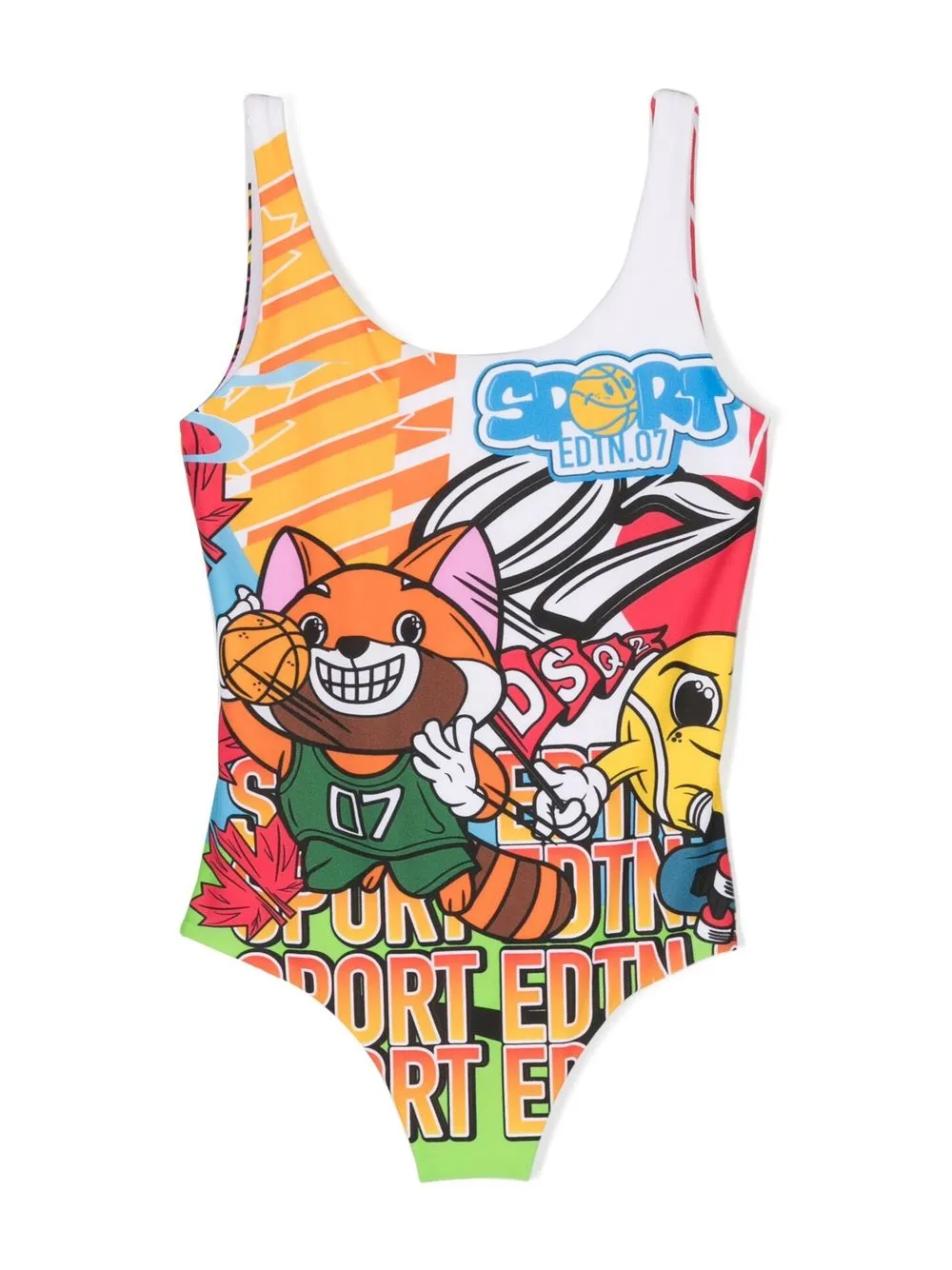 

Dsquared2 Kids graphic-print swimsuit - Orange