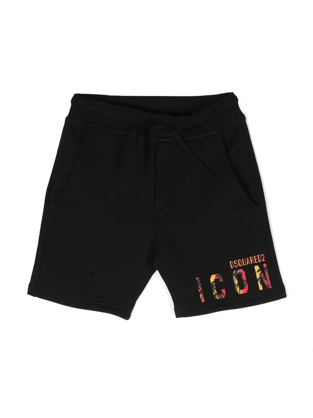 

Dsquared2 Kids shorts con logo estampado - Negro