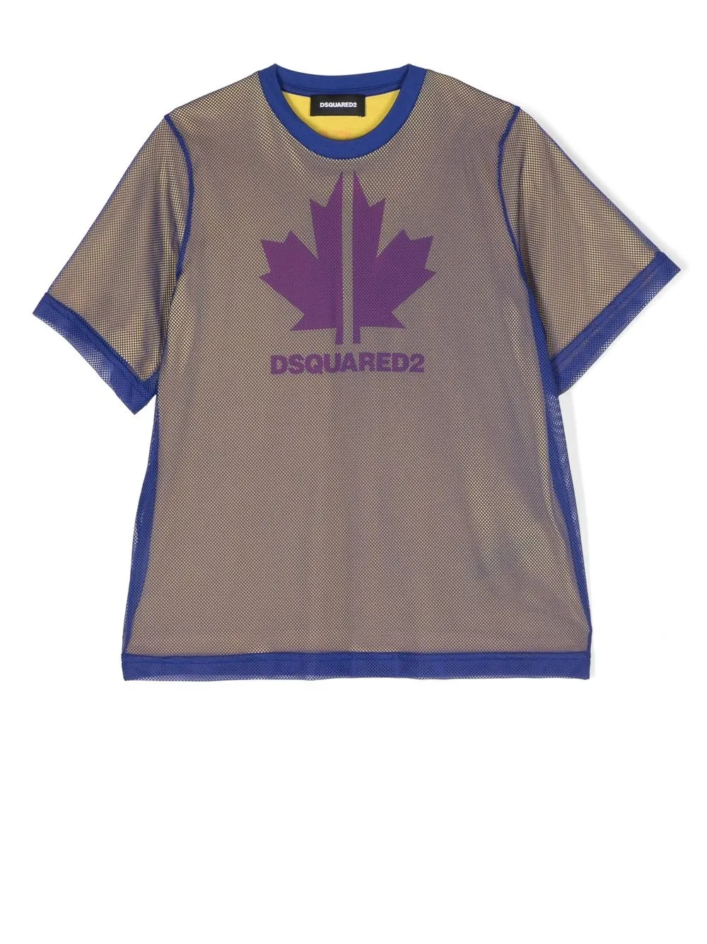 

Dsquared2 Kids logo-print mesh T-shirt - Blue