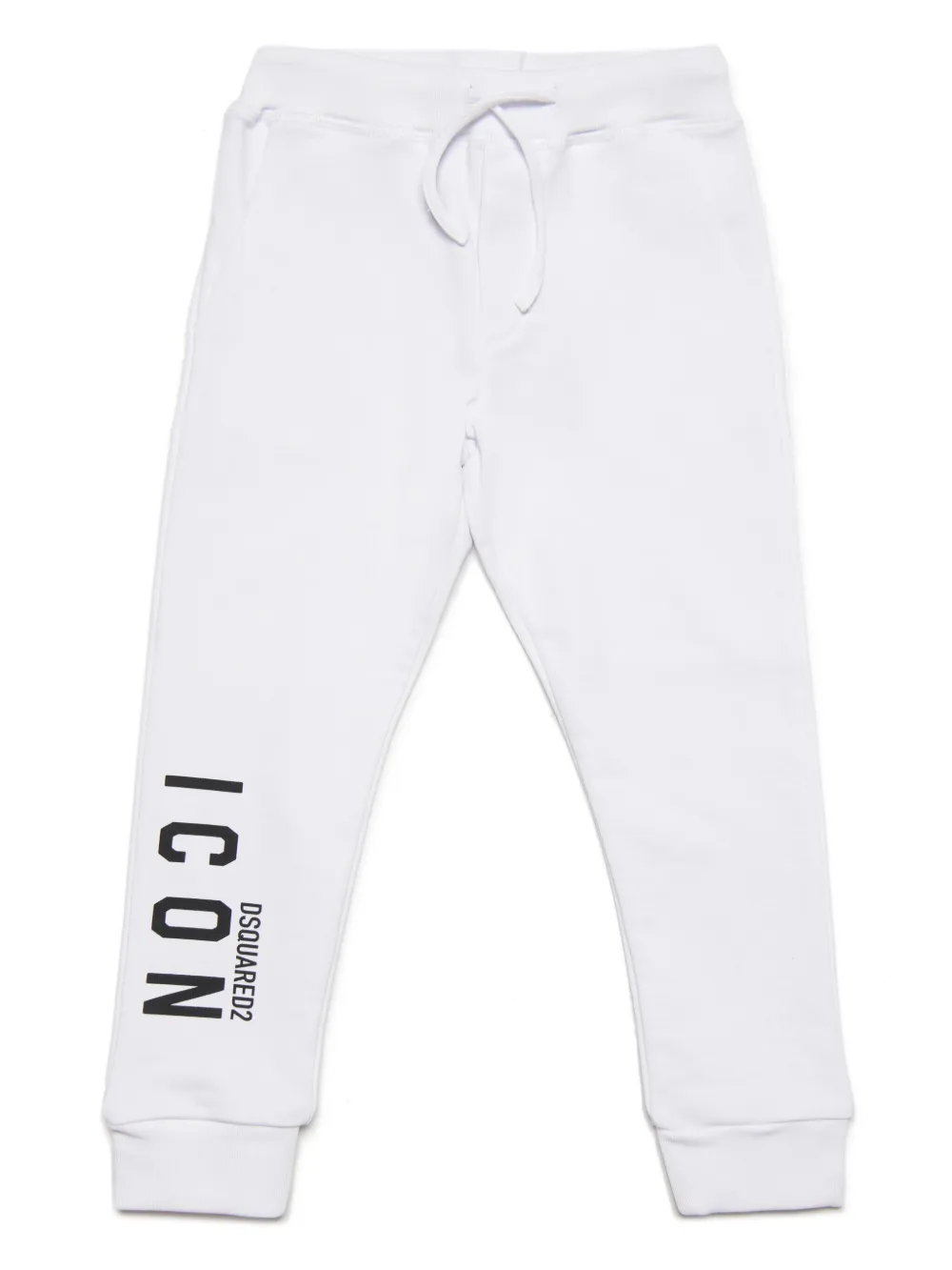 Dsquared2 Icon Logo Jogger Pants In Fleece In White