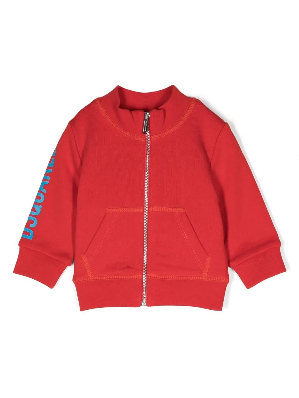 Dsquared2 Babies' Logo-print Zip-up Bomber Jacket In Red