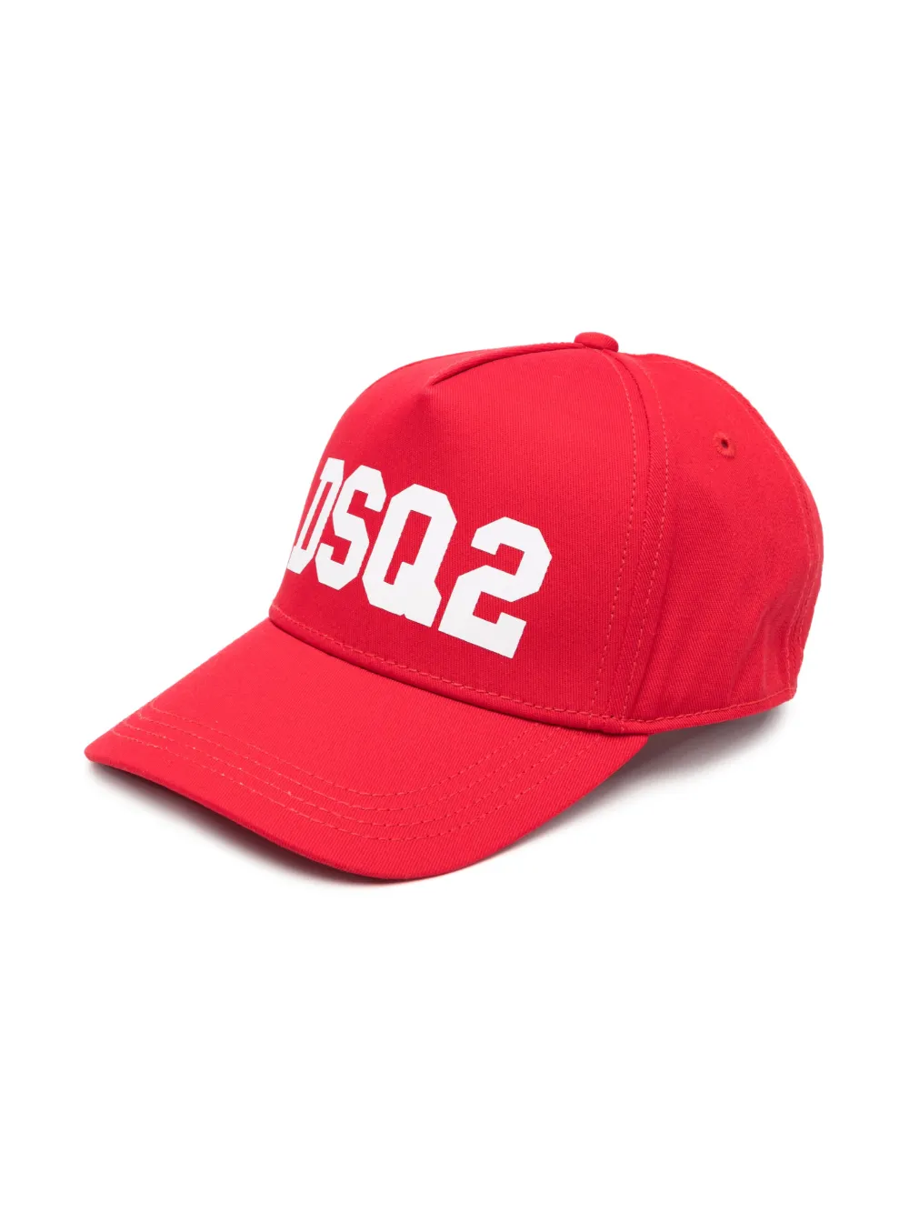 Dsquared2 Kids' Logo-print Cotton Baseball Cap In Red