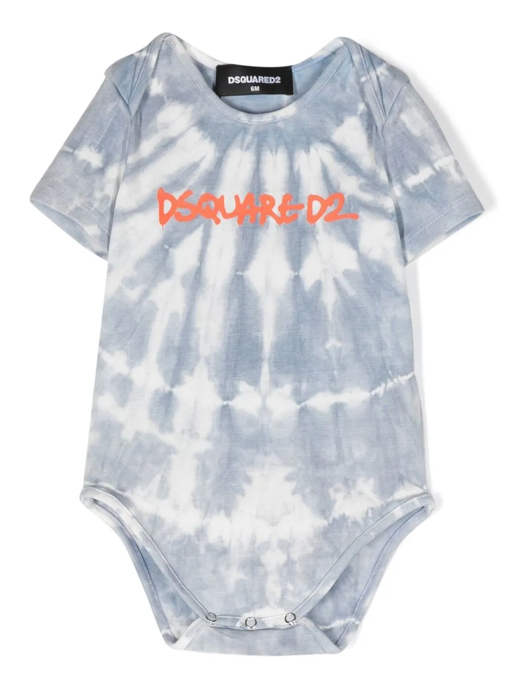 

Dsquared2 Kids tie-dye cotton bodysuit - Blue