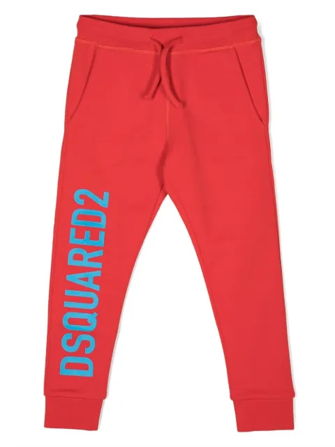 DSQUARED2 KIDS logo-print cotton track pants