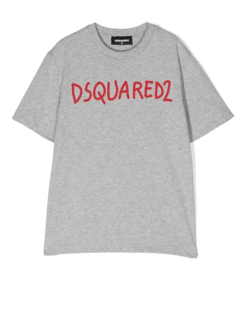 DSQUARED2 KIDS playera manga corta con logo estampado