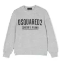 DSQUARED2 KIDS logo-print crewneck sweatshirt - Grey