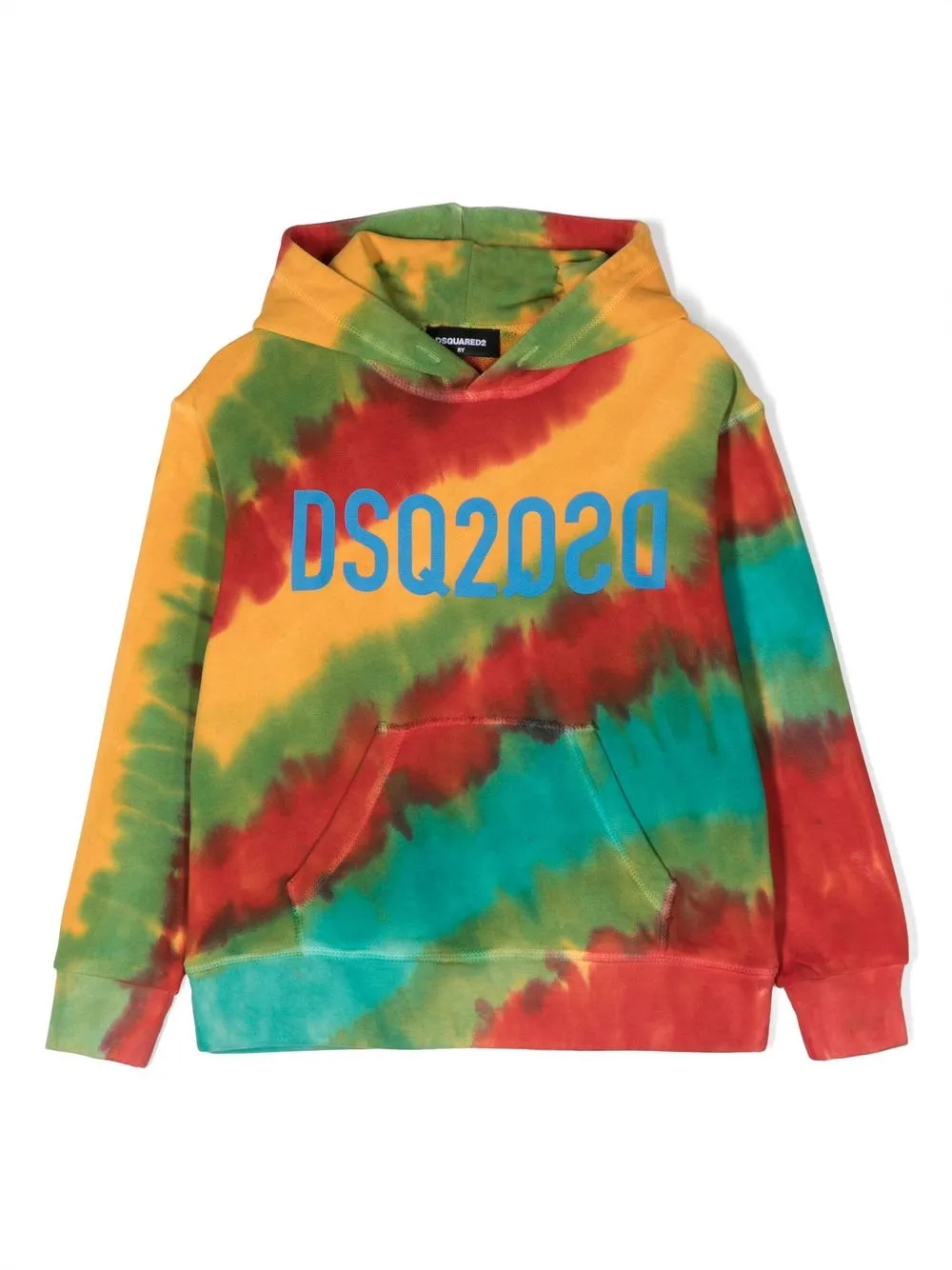 

Dsquared2 Kids logo tie-dye hoodie