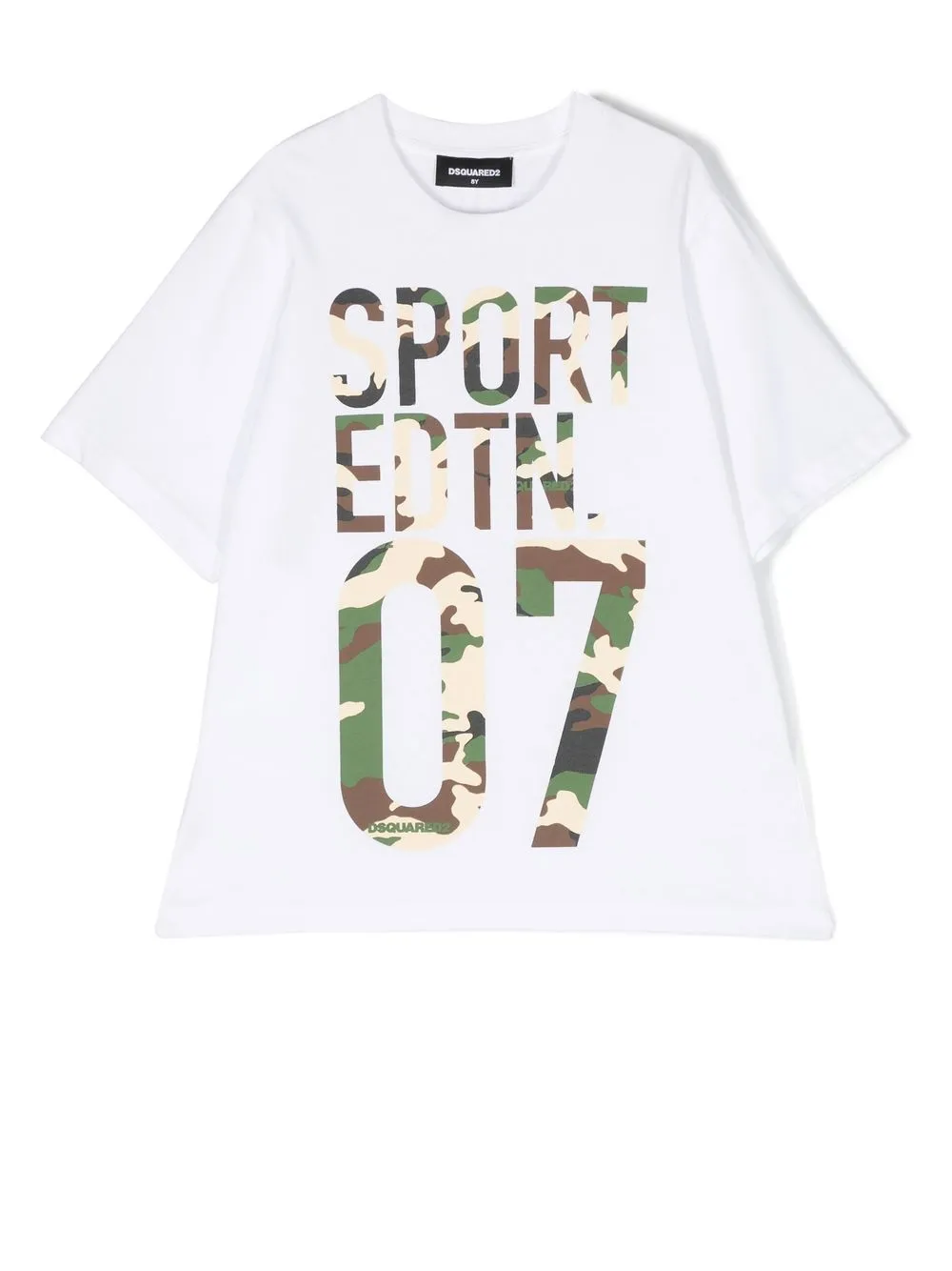 

Dsquared2 Kids camouflage-print cotton T-shirt - White