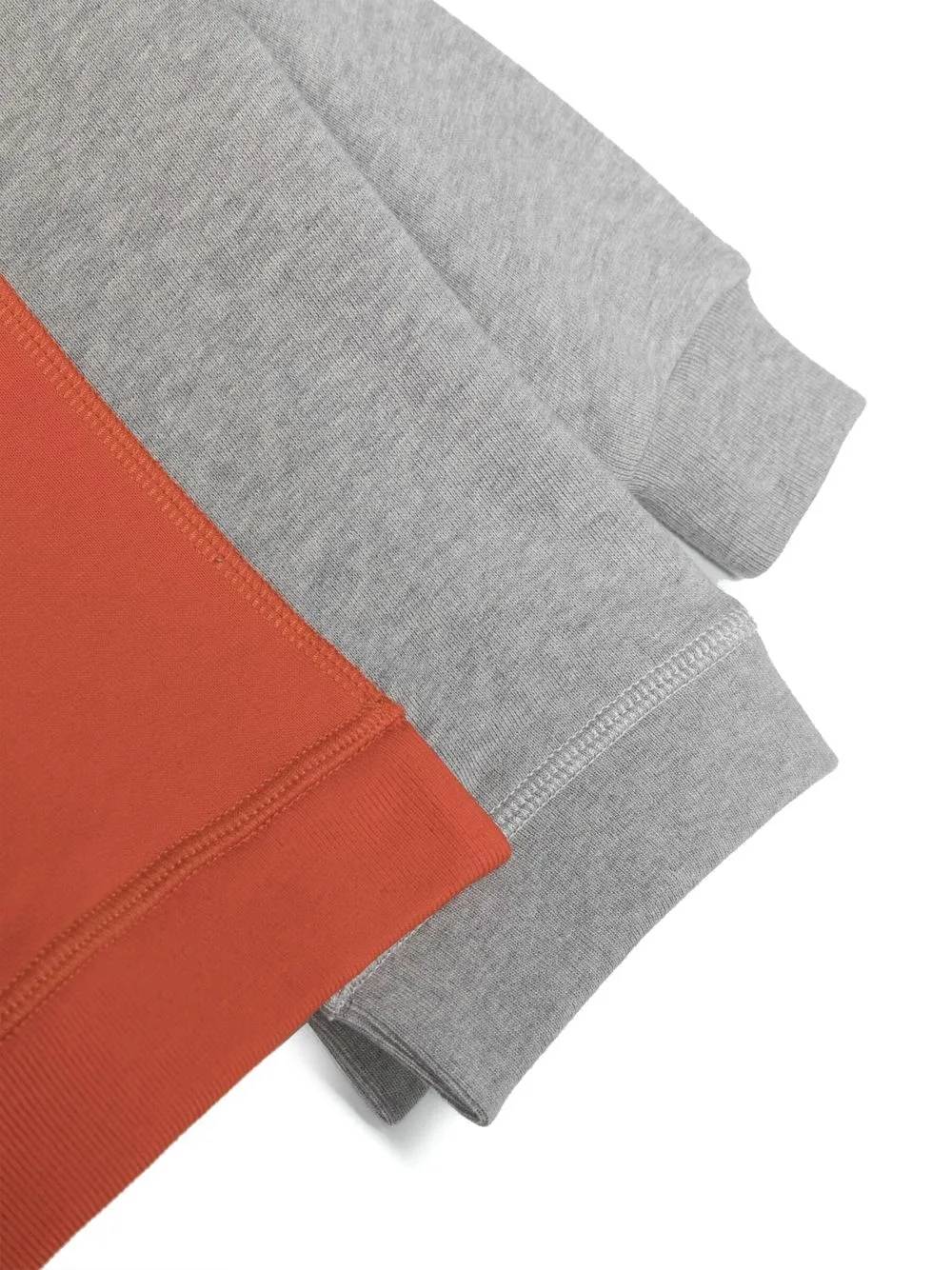 Dsquared2 Colour-block Asymmetric Sweatshirt In Orange