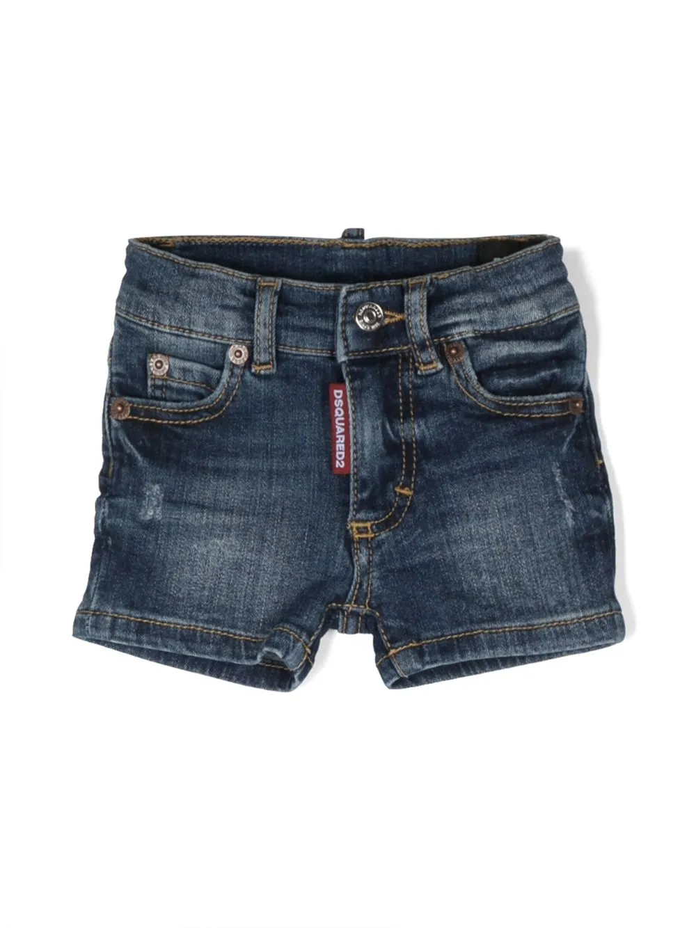 

Dsquared2 Kids distressed denim shorts - Blue