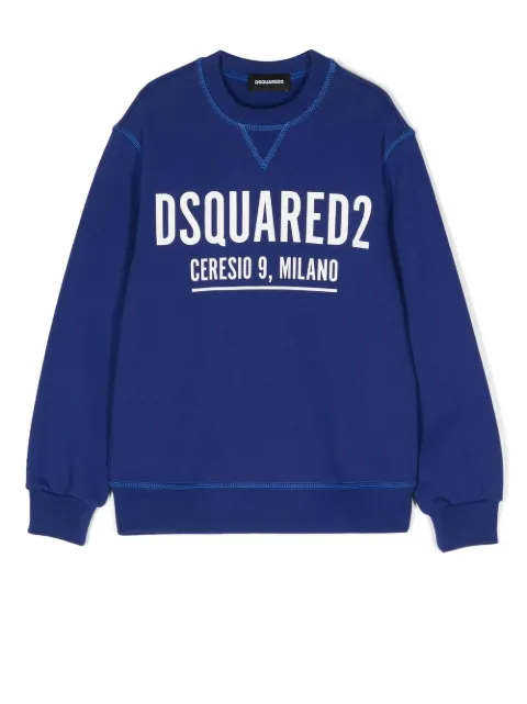 DSQUARED2 KIDS logo-print cotton sweatshirt