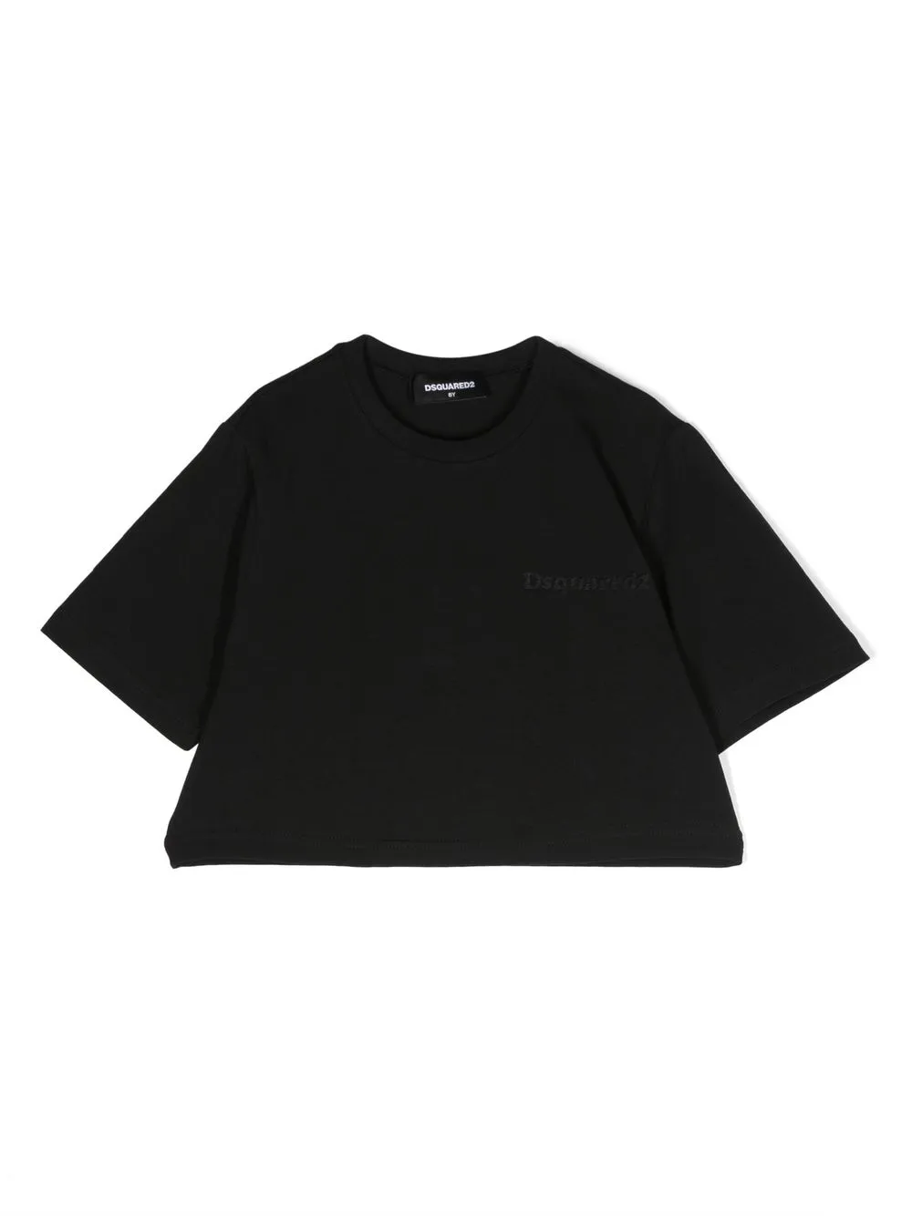 

Dsquared2 Kids short sleeve cropped T-shirt - Black