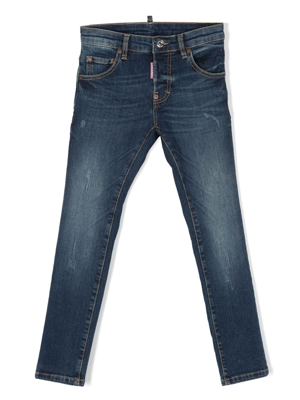 Dsquared2 Kids low-rise skinny jeans - Blue