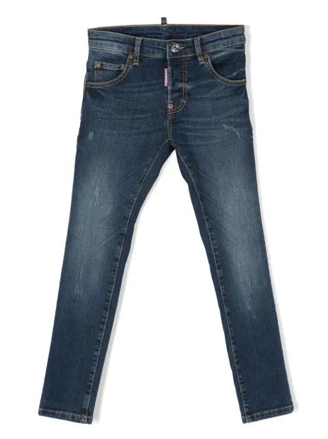 DSQUARED2 KIDS skinny jeans con tiro bajo