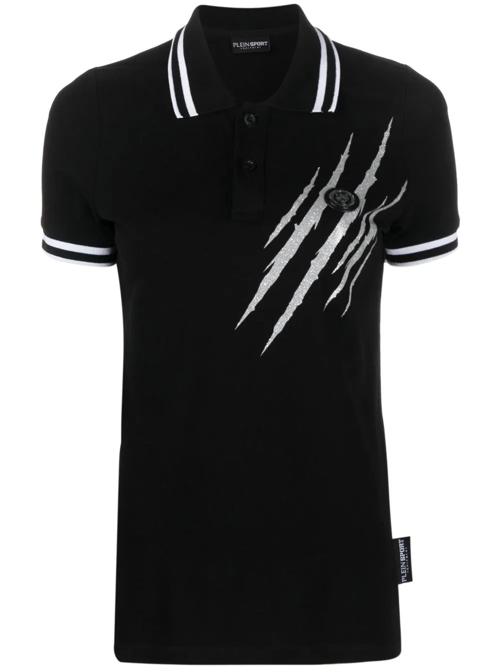 

Plein Sport Scratch short-sleeve polo-shirt - Black