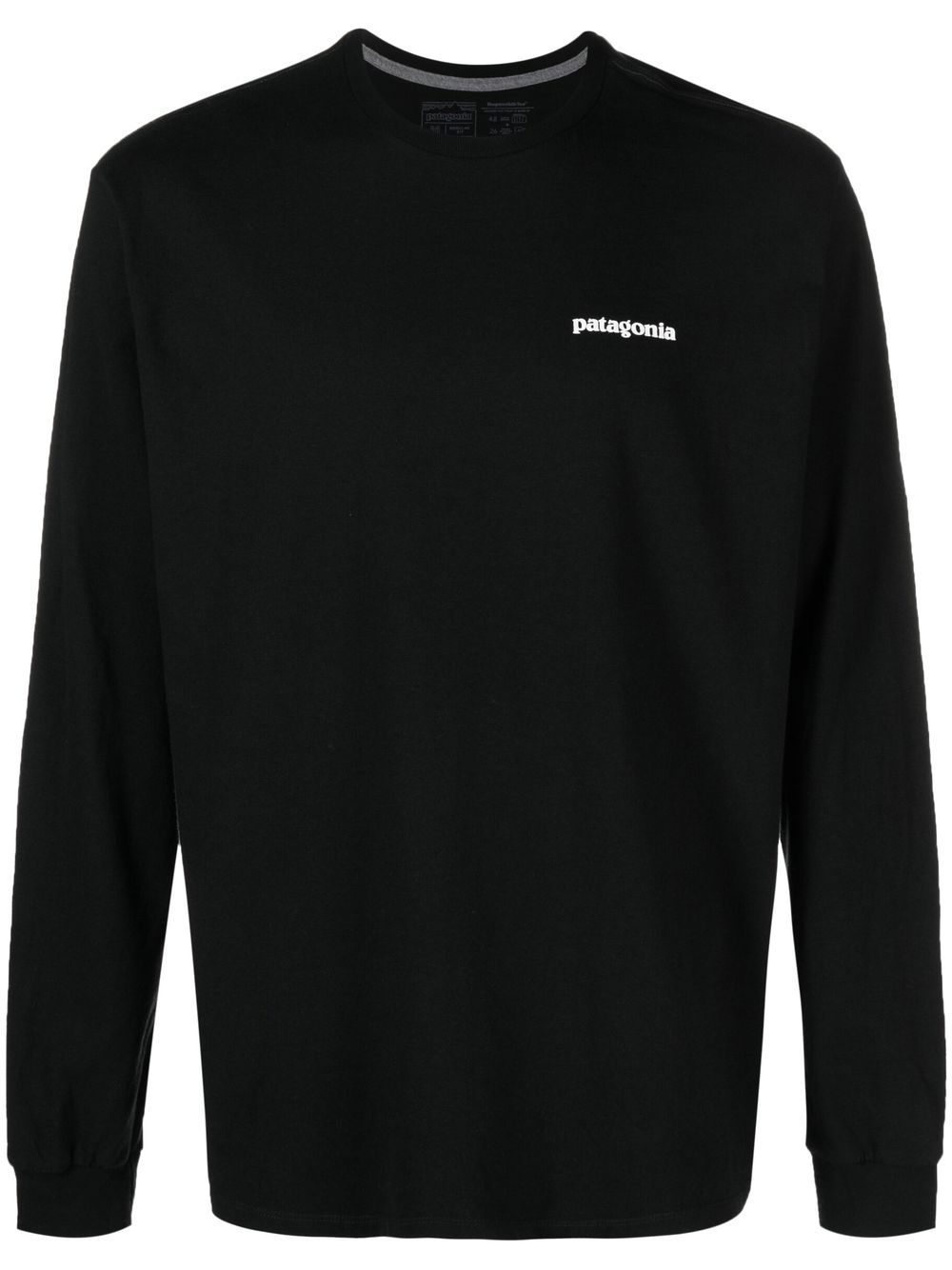 

Patagonia playera manga larga con estampado gráfico - Negro