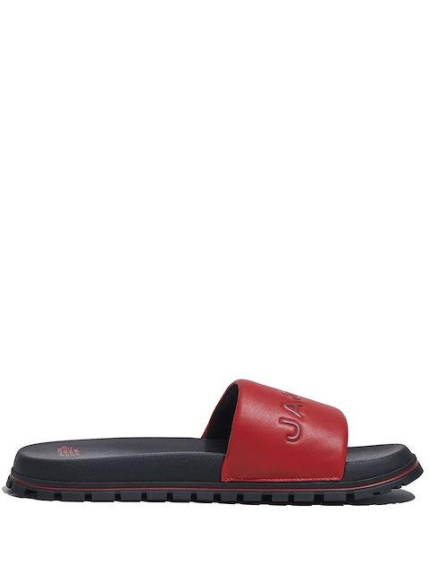 Marc Jacobs logo-embossed leather slides