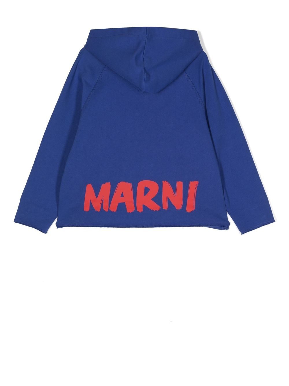 Marni Kids Hoodie met logoprint - Blauw