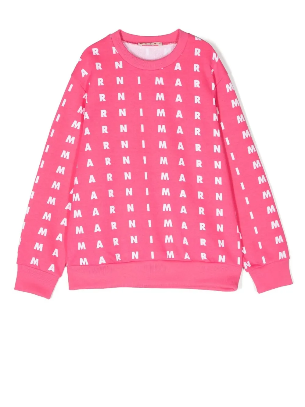 

Marni Kids sudadera con logo estampado - Rosado