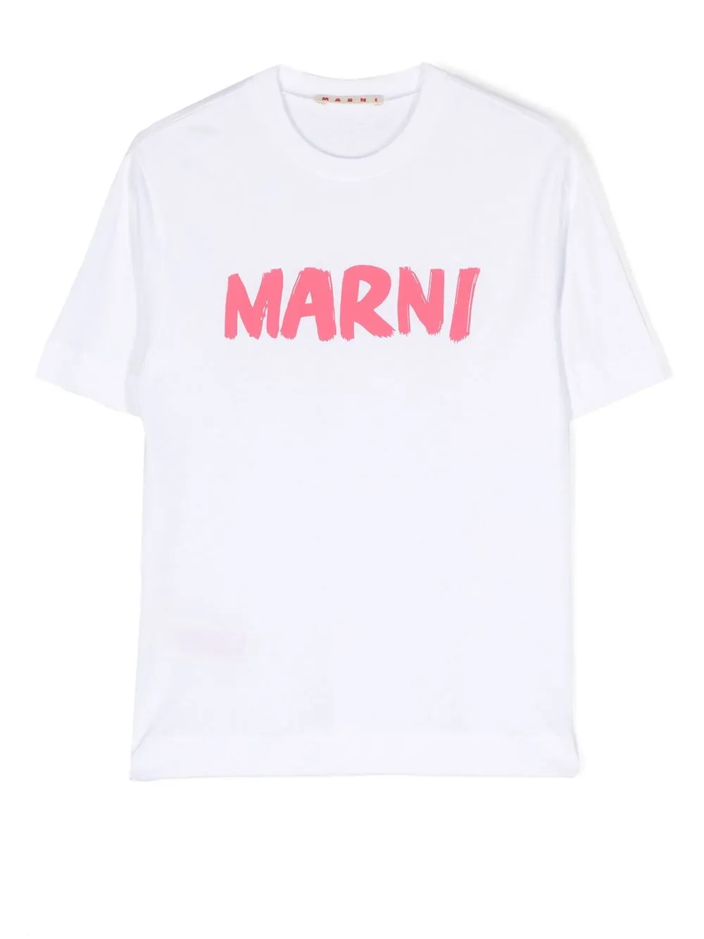 

Marni Kids logo-print crew-neck T-shirt - White