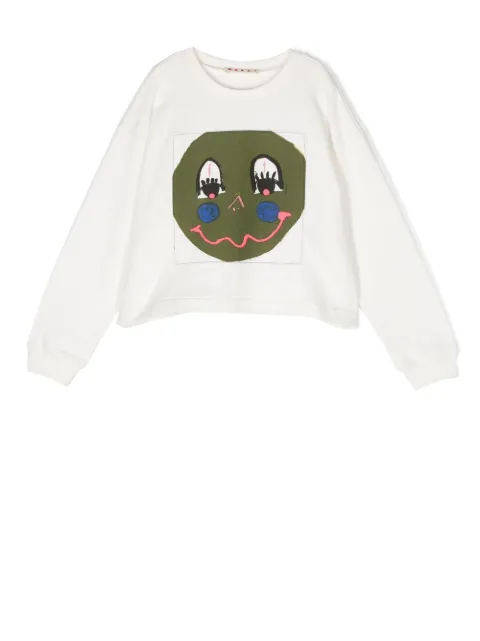Marni Kids graphic-print long-sleeve sweatshirt