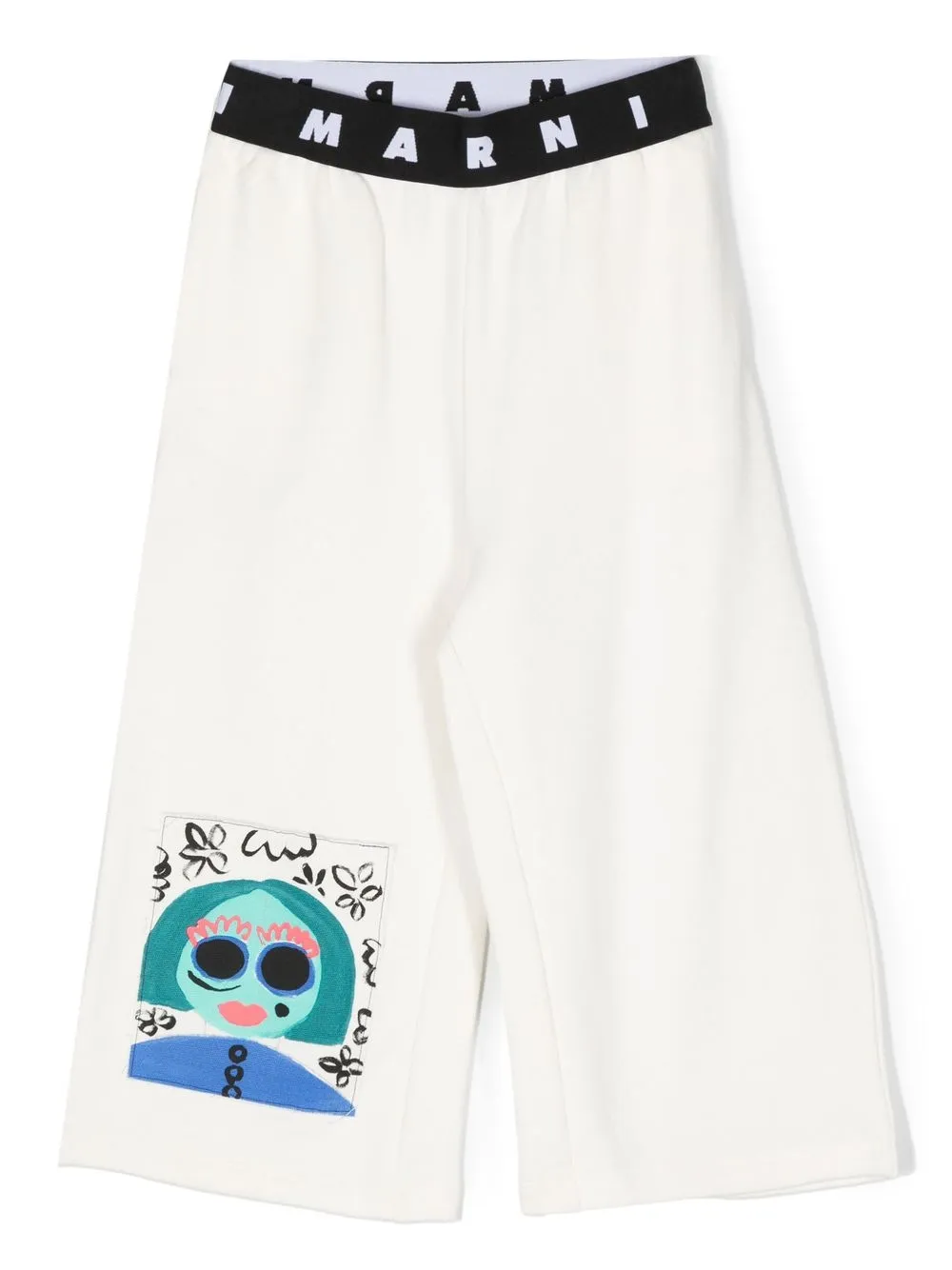 

Marni Kids pantalones con estampado gráfico - Blanco