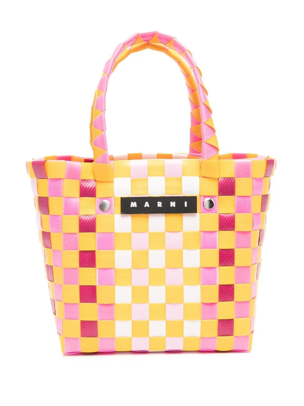 

Marni Kids logo-patch tote bag - Orange