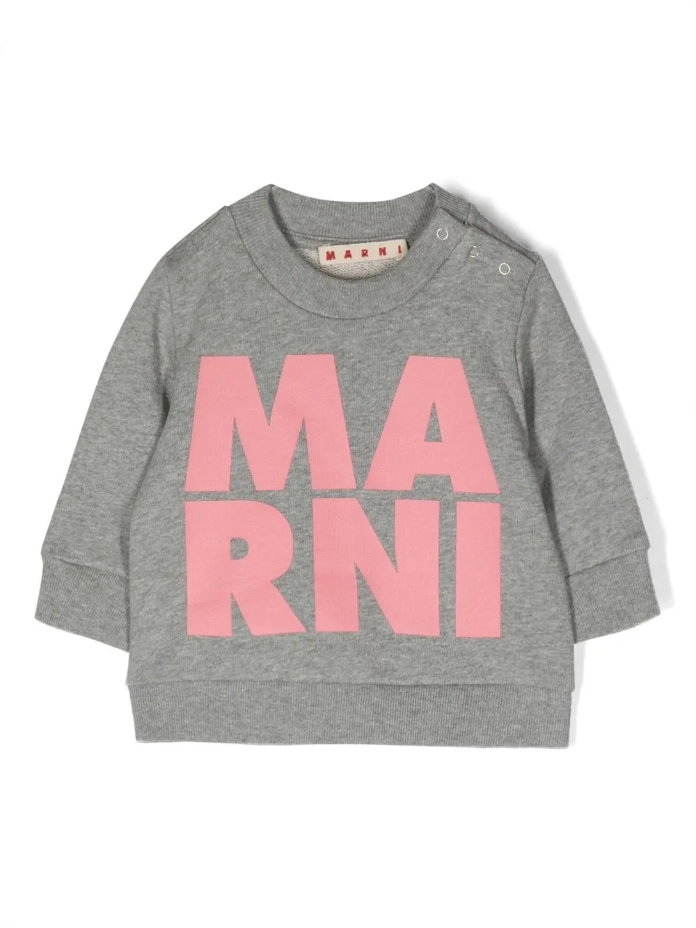 

Marni Kids sudadera con logo estampado - Gris