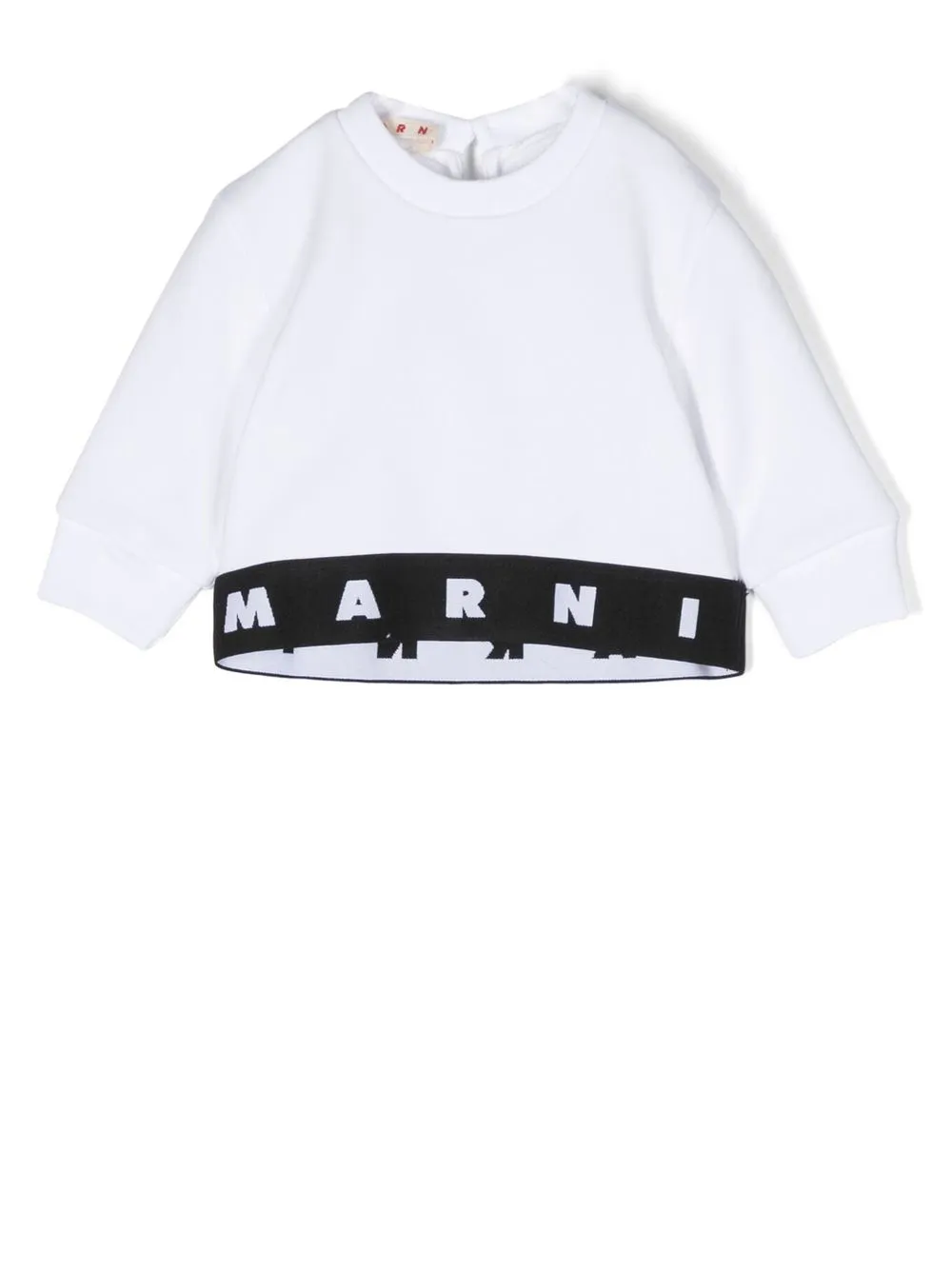 

Marni Kids sudadera con logo estampado - Blanco