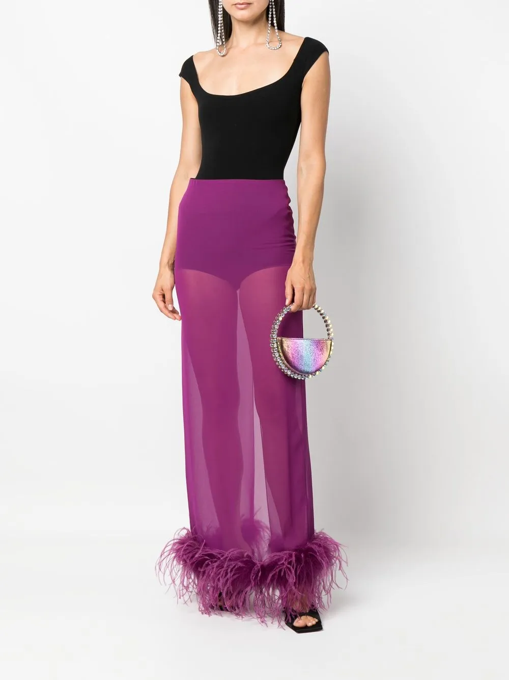 Giuseppe Di Morabito High waist rok - Paars