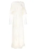 Philosophy Di Lorenzo Serafini layered lace gown - White