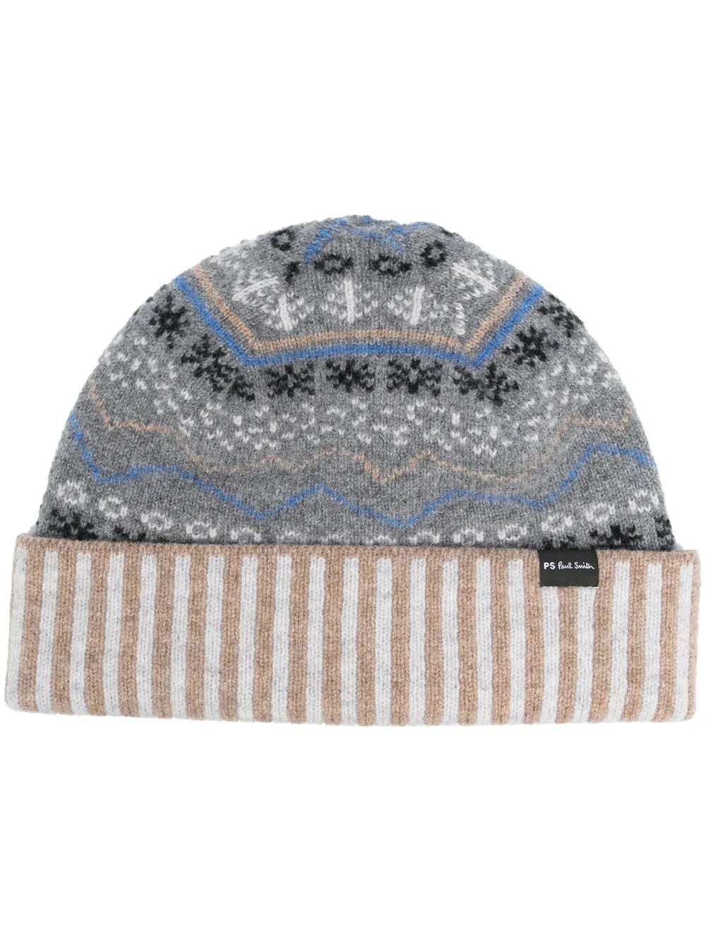 

Paul Smith fair isle-knit beanie - Neutrals