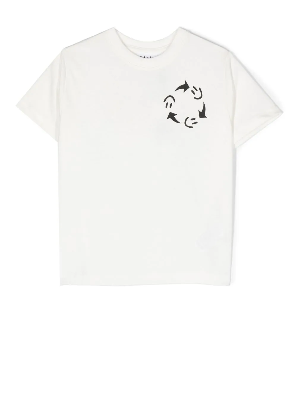 

Molo Smiley-Face cotton T-shirt - White