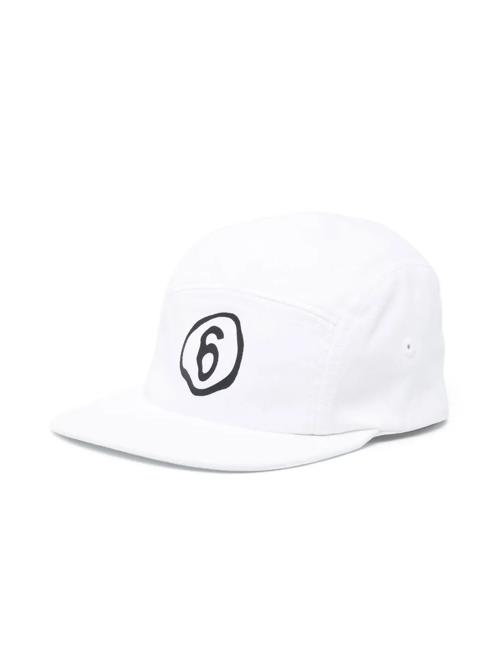 mm6 maison margiela kids casquette à logo imprimé - blanc