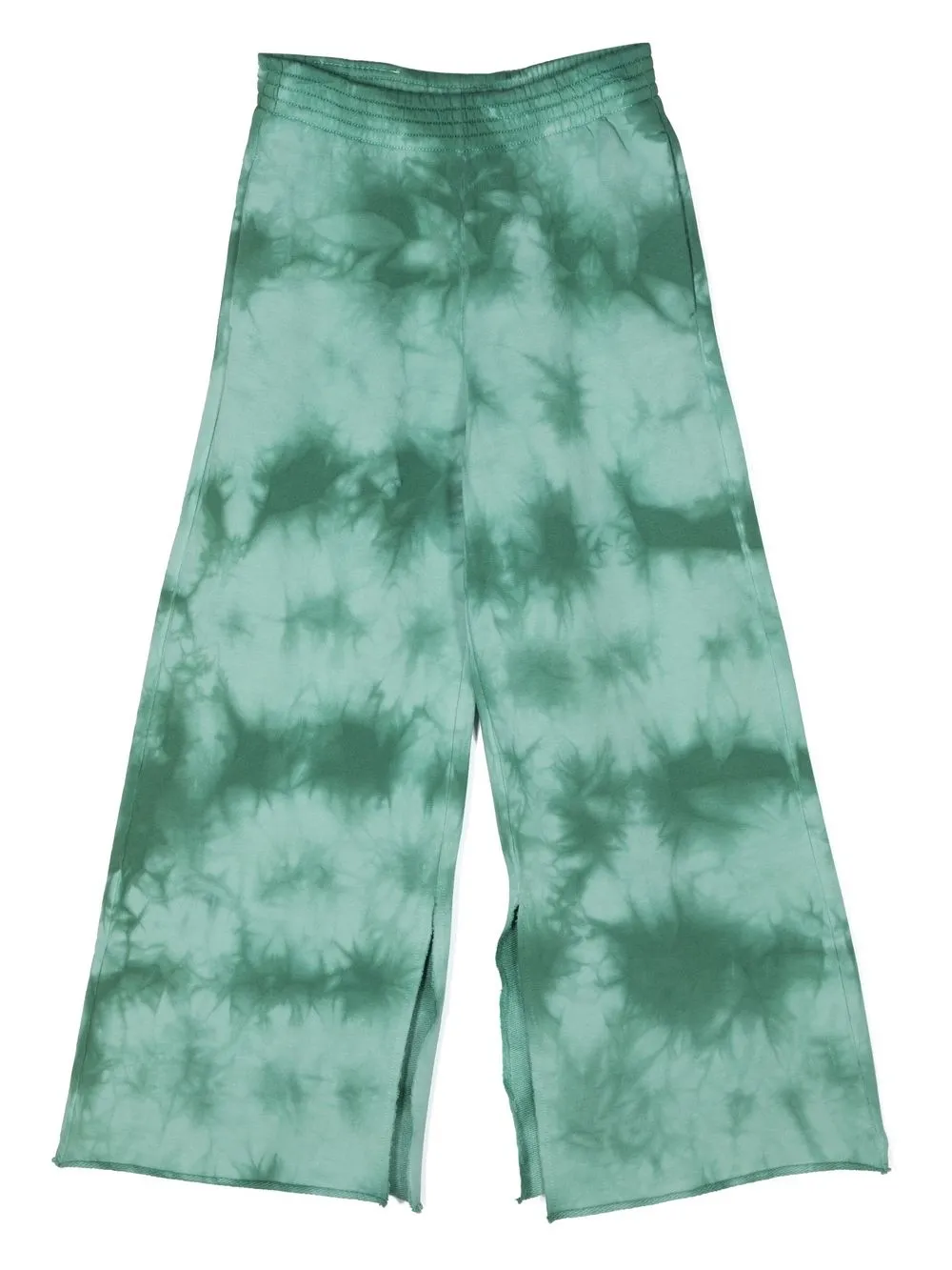 

MM6 Maison Margiela Kids tie-dye wide-leg trousers - Green