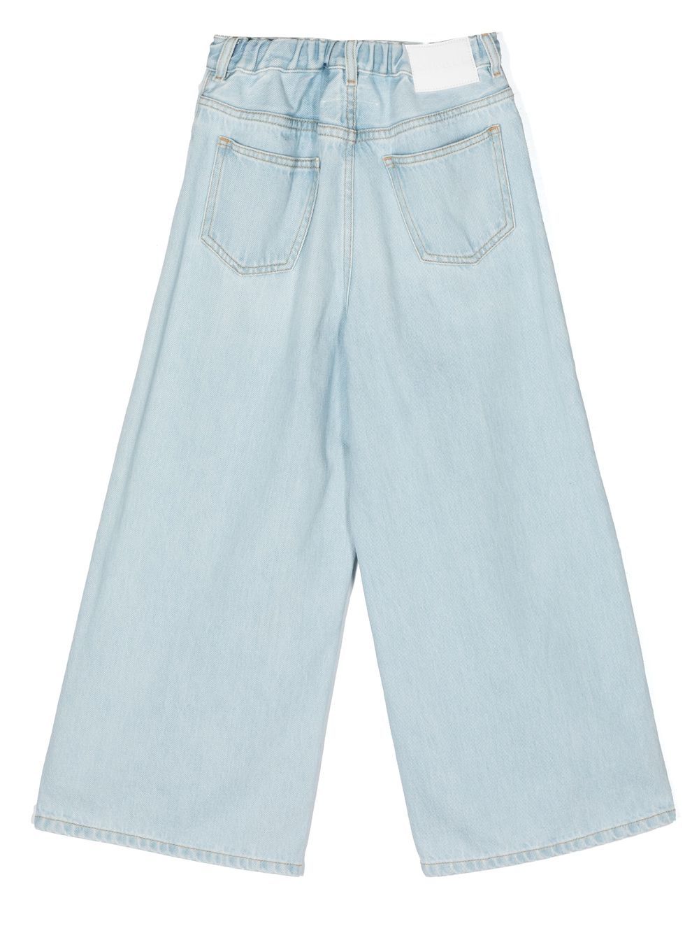 MM6 Maison Margiela Kids Jeans met wijde pijpen - Blauw