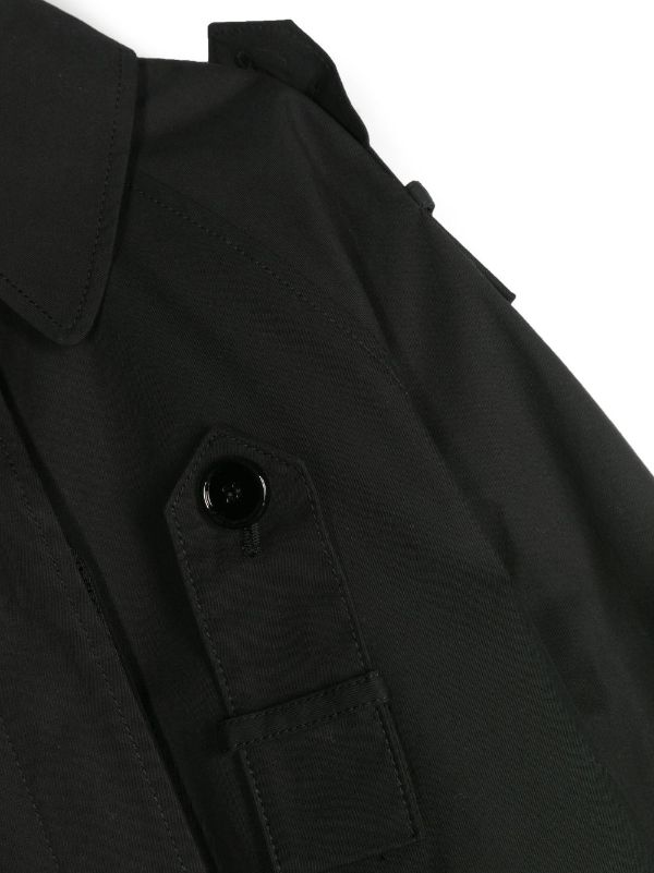 Kids black trench outlet coat