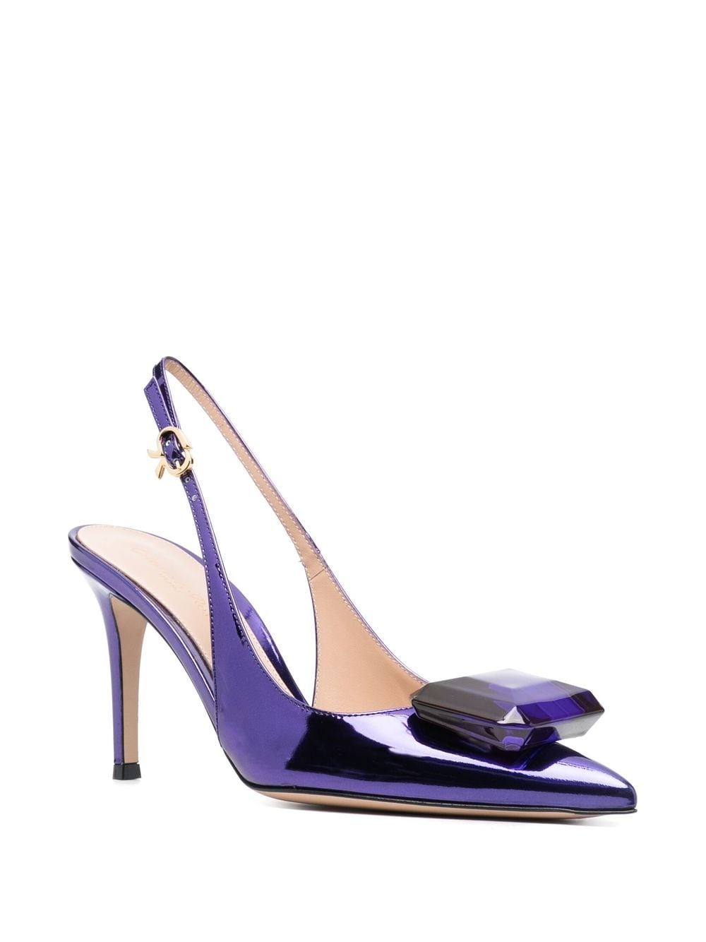 Gianvito Rossi Pumps met puntige neus - Blauw