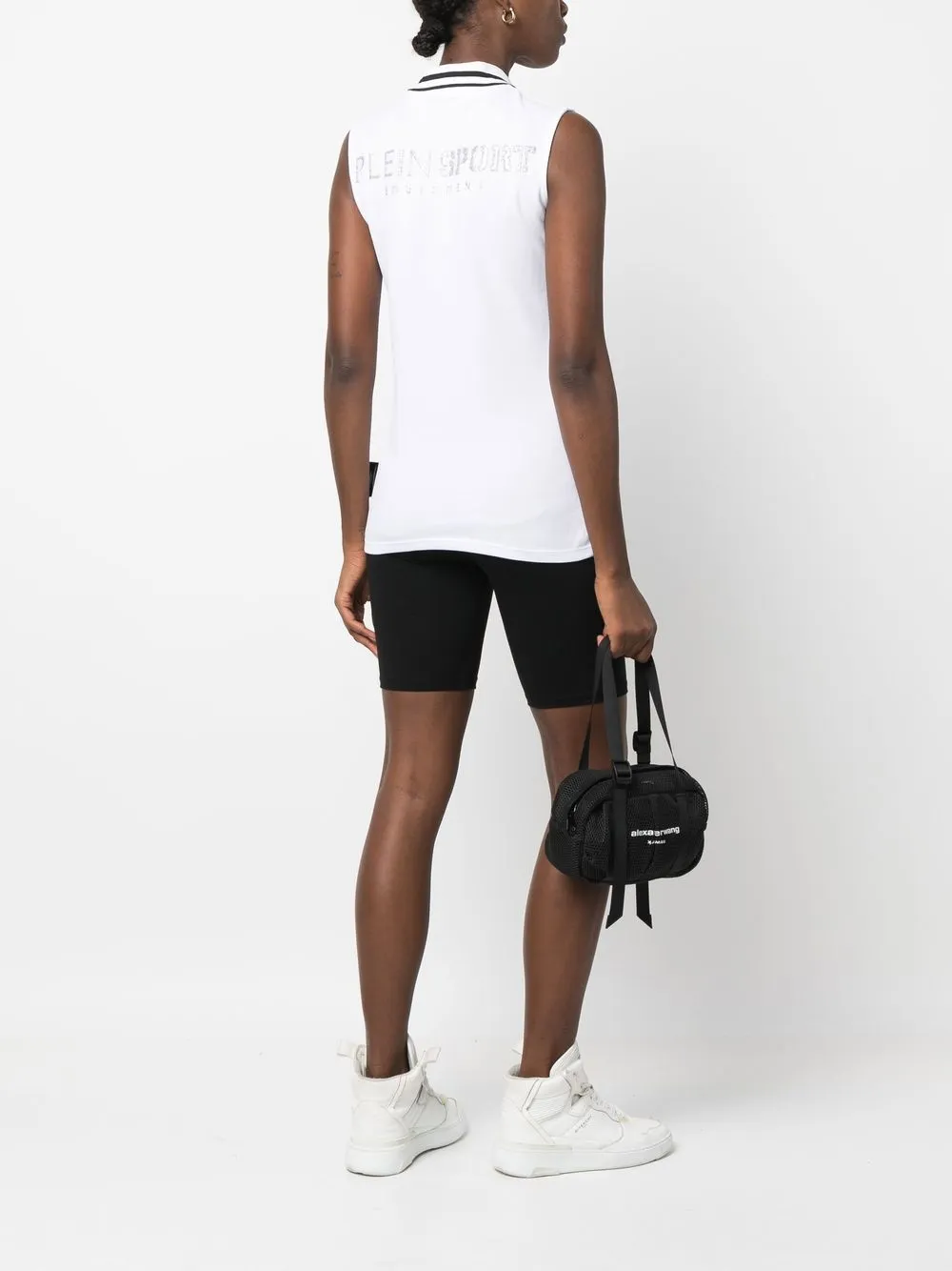  Plein Sport T Shirt Mit Logo Print   Weiß 