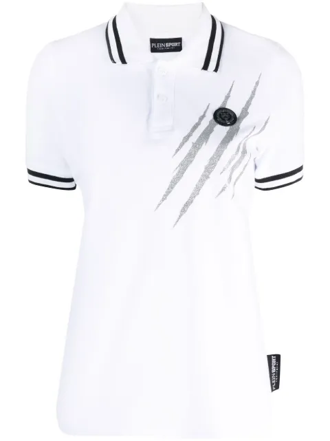 Plein Sport scratch short-sleeve polo shirt