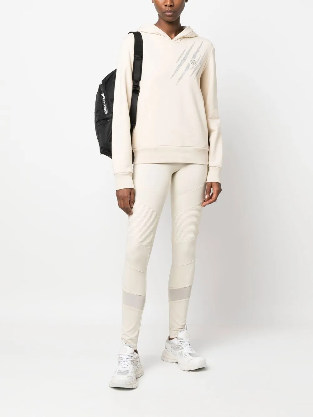 Plein Sport Katoenen sweater hoodie - Beige