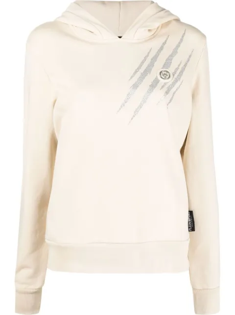 Plein Sport Scratch cotton sweatshirt hoodie